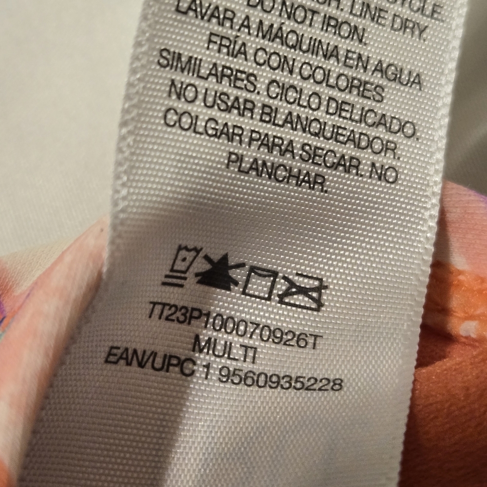 NWT Time & Tru Floral Swim Top Size 1X (16W-18W) - Picture 5 of 5